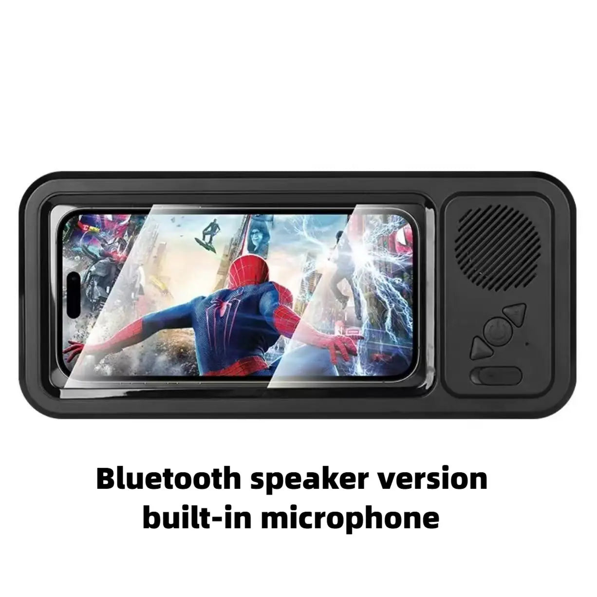 Bathroom Shower Waterproof Phone Holder Bluetooth Speaker 360°Rotation Touch Screen Mobile Phone Box Watch Movie Listening Music Summervibes