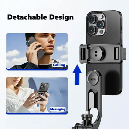 67-Inch Adjustable Phone Tripod Stand with Bluetooth Remote Control—Compatible with Iphone 16/15/14/13 and Android Devices; Features Enhanced Stability, Compact Foldable Design for Travel